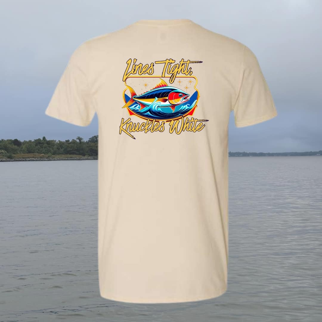 Lines Tight Knuckles White Tee