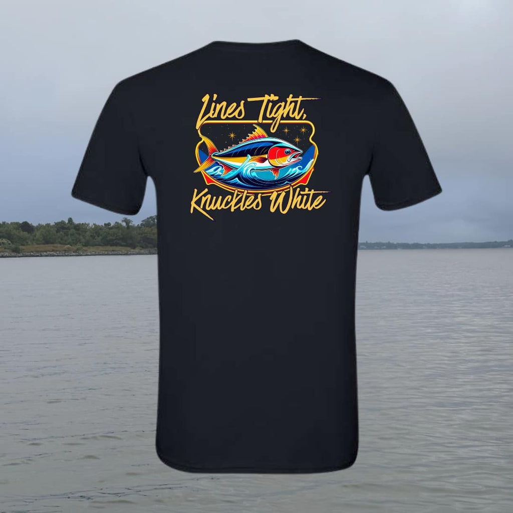 Lines Tight Knuckles White Tee