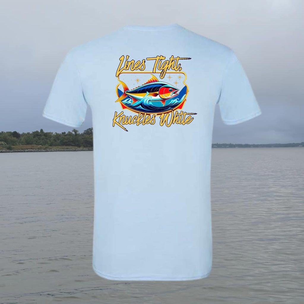 Lines Tight Knuckles White Tee