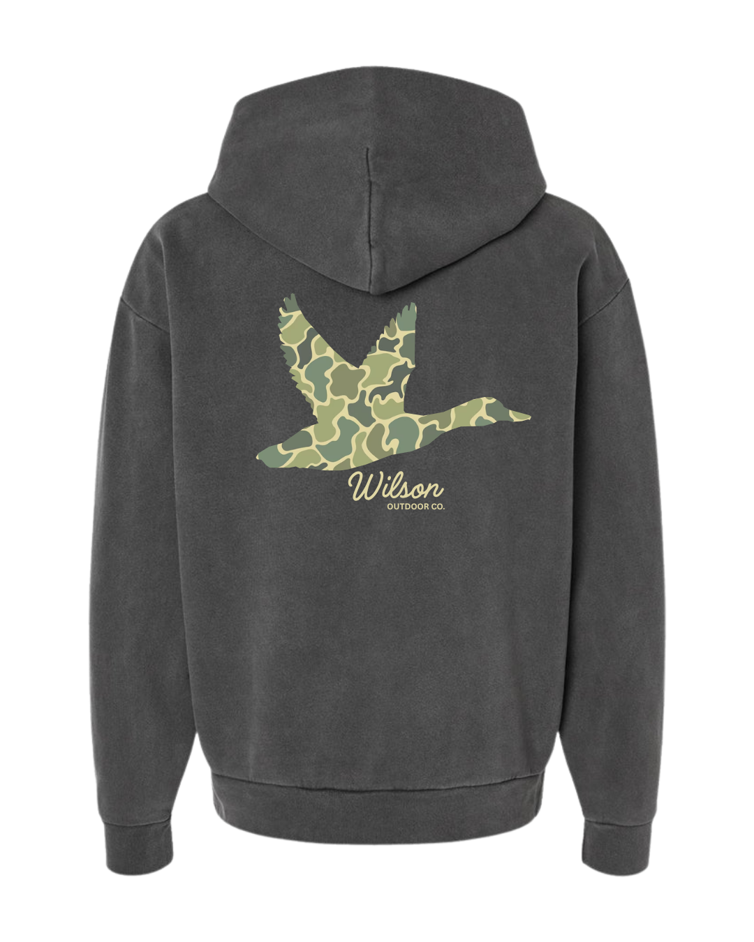 Camo Duck Hoodie Grey