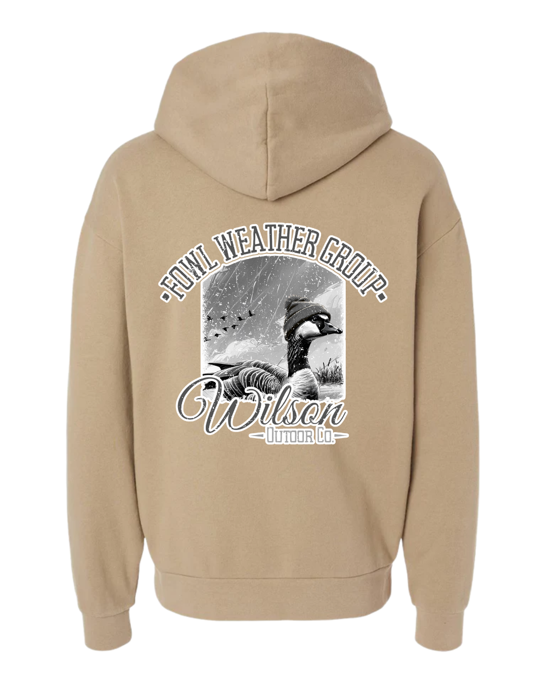 Fowl Weather Hoodie Tan